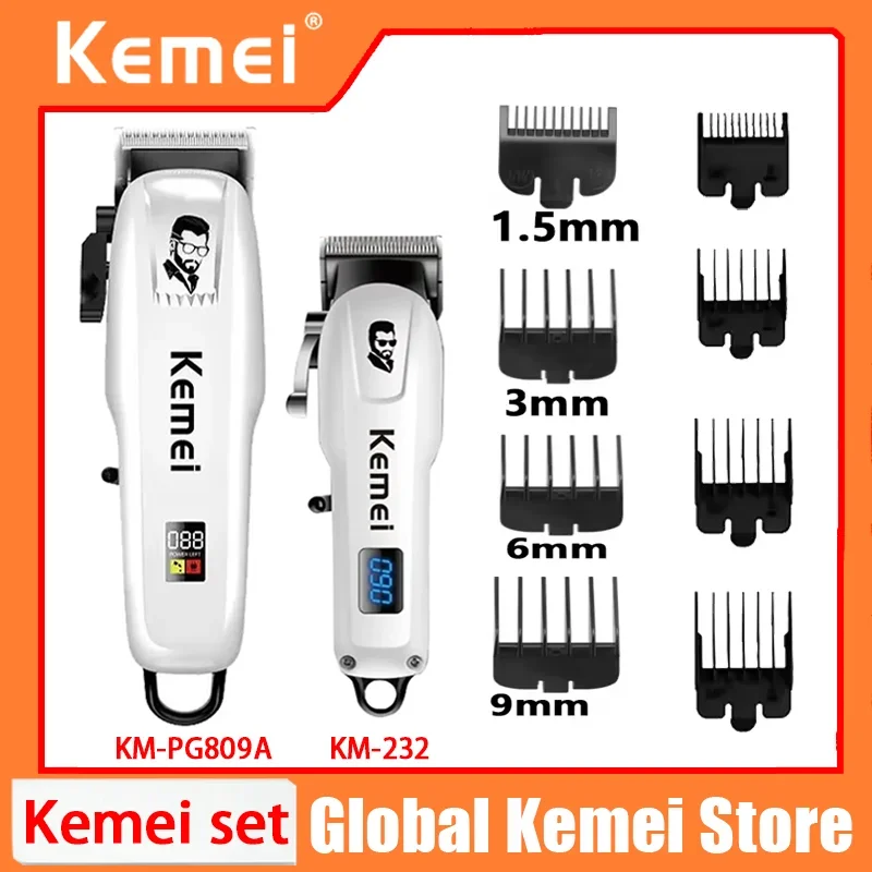 Kemei KM-PG809A KM-232 Professional Hair Clipper Kit LCD Electric Shaver Male Hair Cutting Machine Mens Trimmer Machine
Kemei KM-PG809A KM-232 Professional Hair Clipper Kit LCD Electric Shaver Male Hair Cutting Machine Mens Trimmer Machine