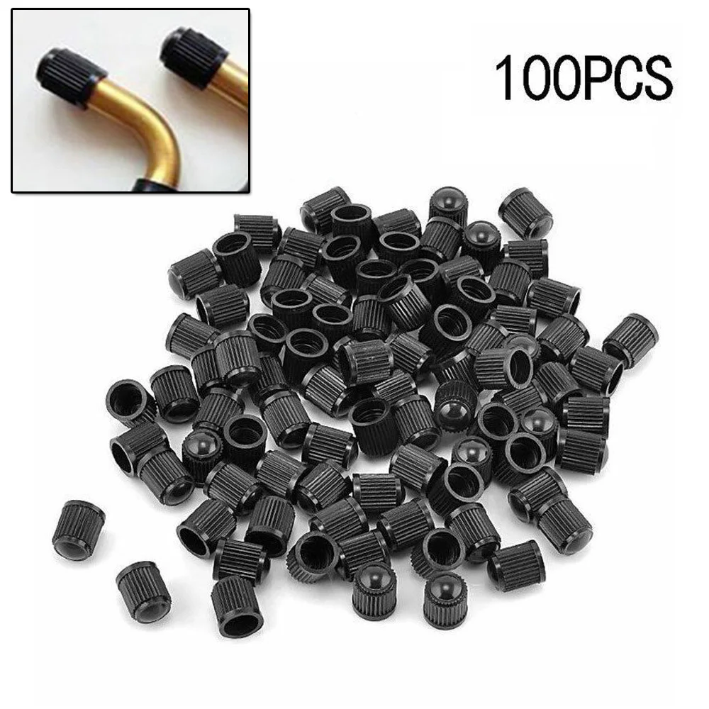 100pcs Black Tire Valve Cap For Cars Trucks Bicycles Motorcycles Car Decoration Accessories Car Tire Wheel Air Valve Cap
100pcs Black Tire Valve Cap For Cars Trucks Bicycles Motorcycles Car Decoration Accessories Car Tire Wheel Air Valve Cap