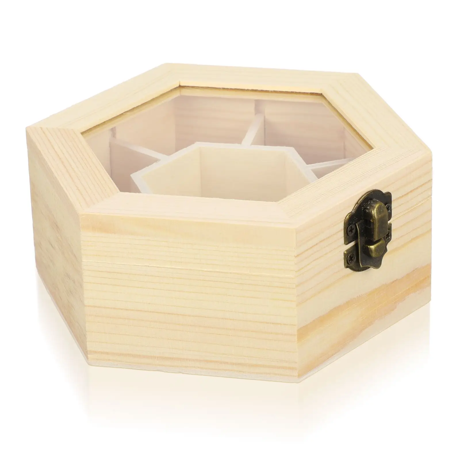 Vintage Home Decor Jewelry Box Mold Wood Boxes Hexagon Treasure Storage Trinket Women's
Vintage Home Decor Jewelry Box Mold Wood Boxes Hexagon Treasure Storage Trinket Women's
