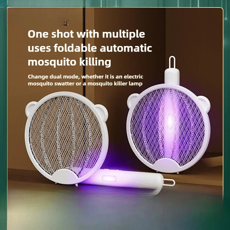 Folding Portable Electric Mosquito Swatter Household Rechargeable Lithium Battery Mosquito Killer Lamp 2-in-1 Dormitory USB
Folding Portable Electric Mosquito Swatter Household Rechargeable Lithium Battery Mosquito Killer Lamp 2-in-1 Dormitory USB