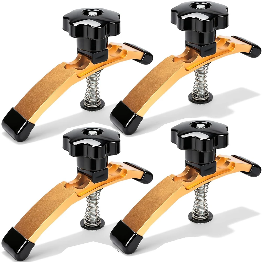 4Pcs T-Track Hold Down Clamps, with T Silder T Slot Clamp Set for Woodworking, Adjustable Hold Down Clamp with Rubber Pads
4Pcs T-Track Hold Down Clamps, with T Silder T Slot Clamp Set for Woodworking, Adjustable Hold Down Clamp with Rubber Pads