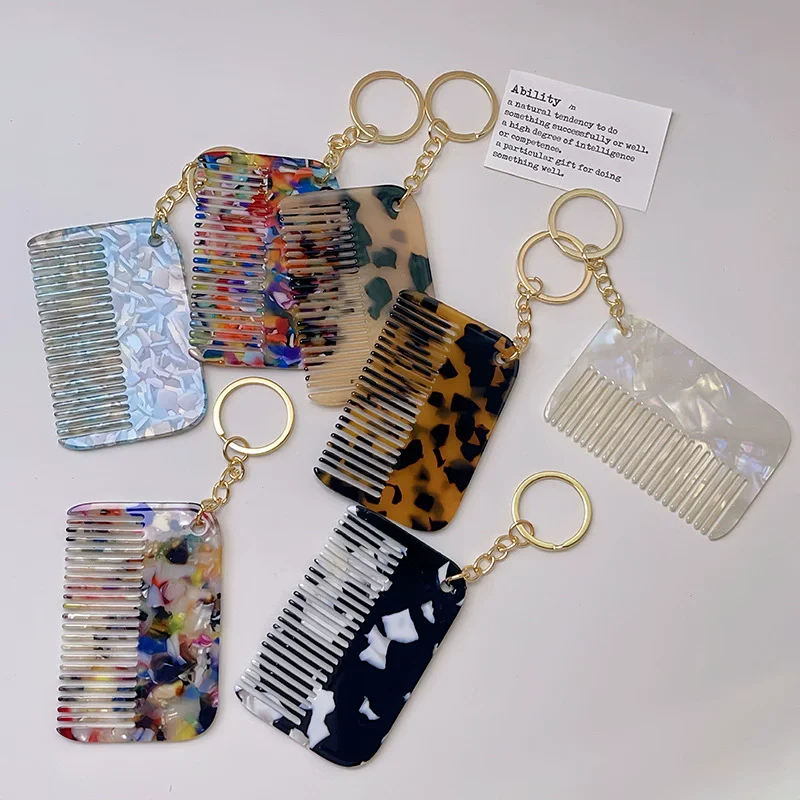 Advanced Personalized Acetic Acid keychain Pendant Simple Fashion 6.8CM SquareAnti-Static Portable Small Comb Accessories
Advanced Personalized Acetic Acid keychain Pendant Simple Fashion 6.8CM SquareAnti-Static Portable Small Comb Accessories