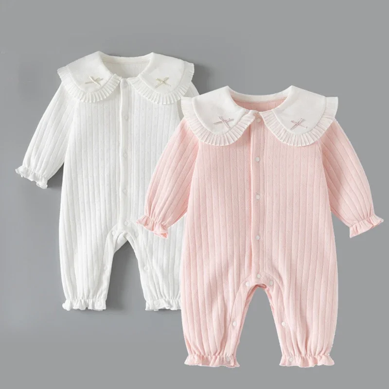 2025 New Autumn Infant Baby Girls Jumpsuit Long Sleeved Cotton Splicing Toddler Baby Girls Romper 0-24M Baby Clothing
2025 New Autumn Infant Baby Girls Jumpsuit Long Sleeved Cotton Splicing Toddler Baby Girls Romper 0-24M Baby Clothing