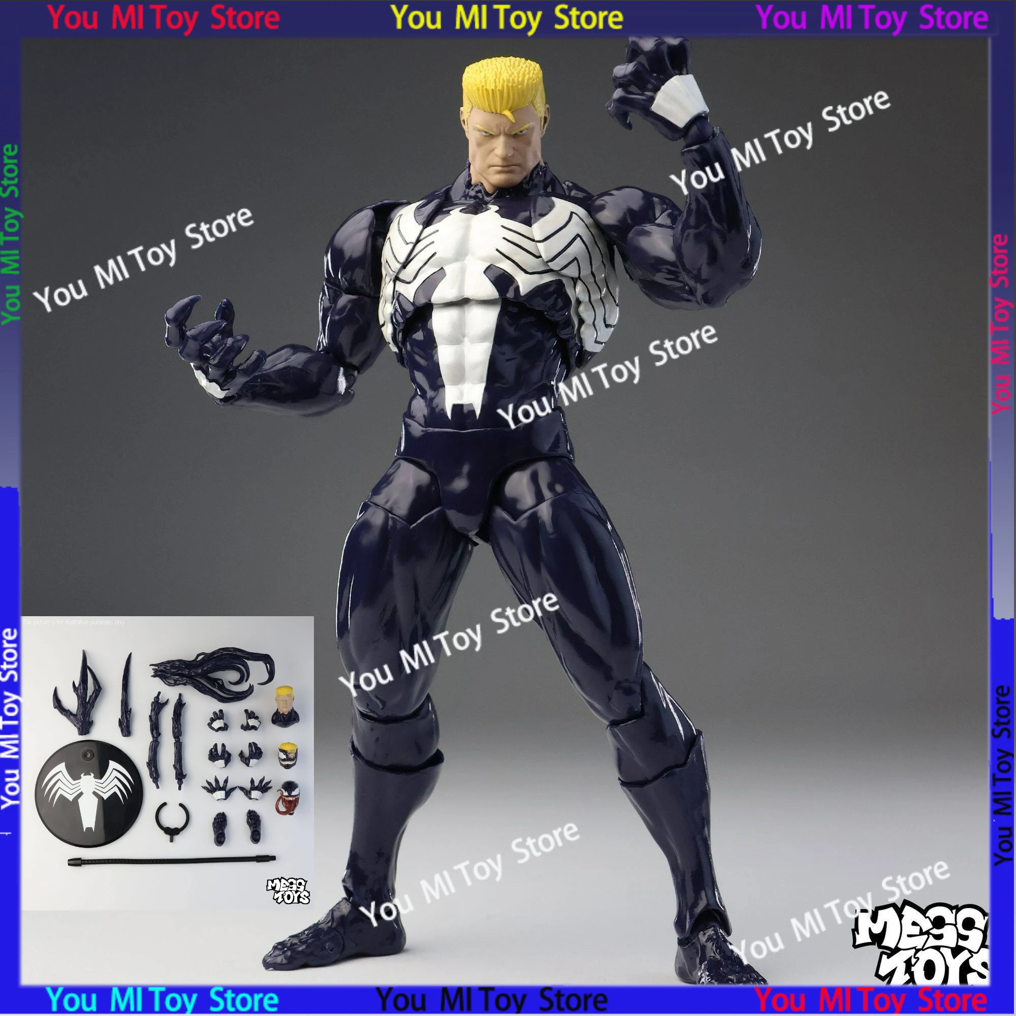 NEW Mess Toys Venom Lethal Neighbor Spider Man Symbiotic Black Suit Messtoys Spiderman Anime Action Figure Model Doll Gifts Toys
NEW Mess Toys Venom Lethal Neighbor Spider Man Symbiotic Black Suit Messtoys Spiderman Anime Action Figure Model Doll Gifts Toys
