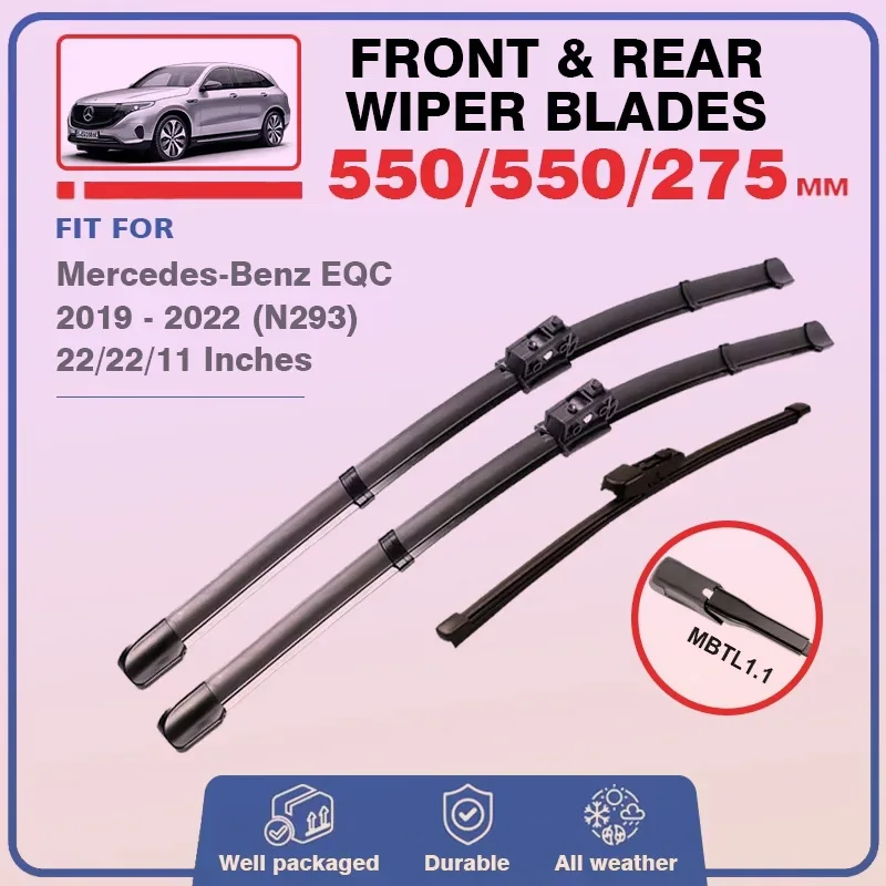 Front Rear Wiper Blades For Mercedes Benz EQC 2019 2020 2021 2022 Sport Windshield Windscreen Window EQC400 EQC 400 Accessories
Front Rear Wiper Blades For Mercedes Benz EQC 2019 2020 2021 2022 Sport Windshield Windscreen Window EQC400 EQC 400 Accessories