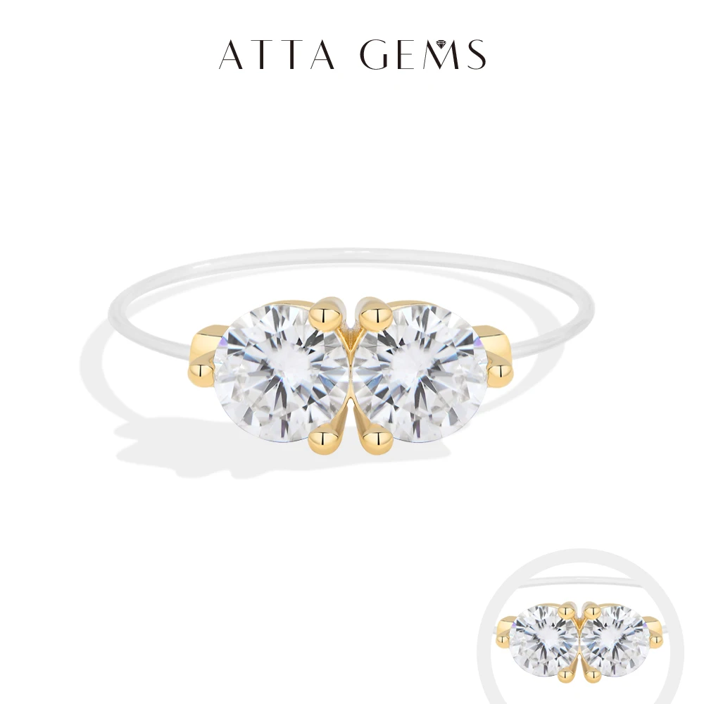 ATTAGEMS 1.0CTW Round Cut Moissanite Rings for Women S925 Silver Trendy Transparent "Fishing Line" Ring Party Daily Wear Jewelry
ATTAGEMS 1.0CTW Round Cut Moissanite Rings for Women S925 Silver Trendy Transparent "Fishing Line" Ring Party Daily Wear Jewelry