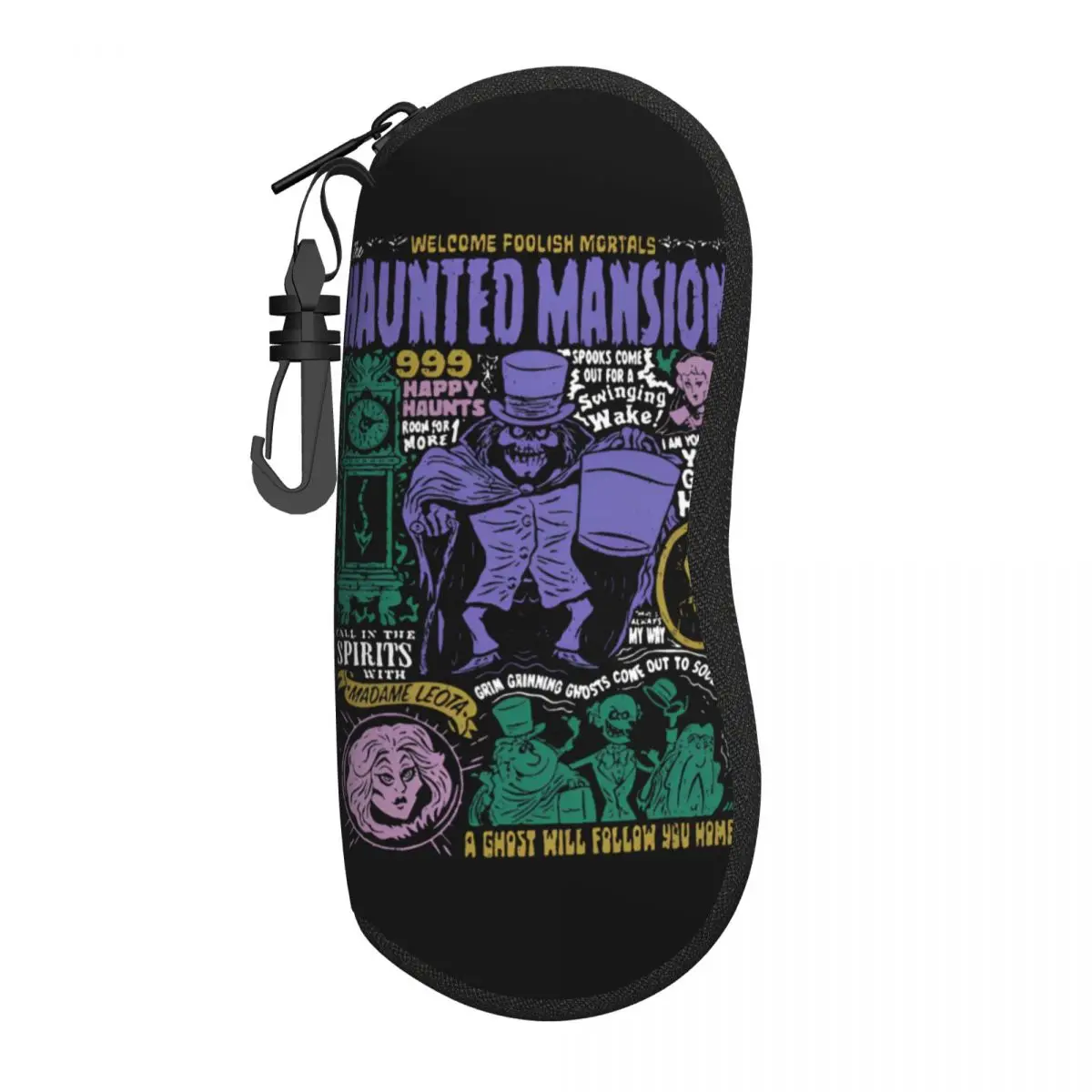 Haunted Mansion Spooky Season Glasses Case Printing Zipper Mickey Halloween Glasses Storage Box Anti-Pressure Eyewear Container
Haunted Mansion Spooky Season Glasses Case Printing Zipper Mickey Halloween Glasses Storage Box Anti-Pressure Eyewear Container