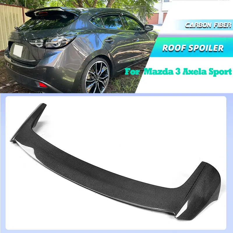 Full Carbon Fiber Car Rear Roof Spoiler Wings for Mazda 3 Axela Sport Hatchback 2014-2017 Racing Rear Spoiler Roof Wing Lip FRP
Full Carbon Fiber Car Rear Roof Spoiler Wings for Mazda 3 Axela Sport Hatchback 2014-2017 Racing Rear Spoiler Roof Wing Lip FRP