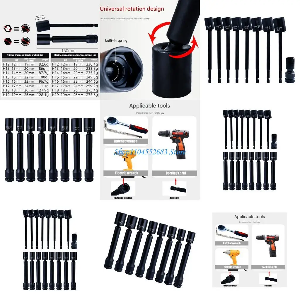 Y6GD 8 Piece Solar Panel Sockets Adapters Steel Ergonomic Grip High Compatibility Design
Y6GD 8 Piece Solar Panel Sockets Adapters Steel Ergonomic Grip High Compatibility Design
