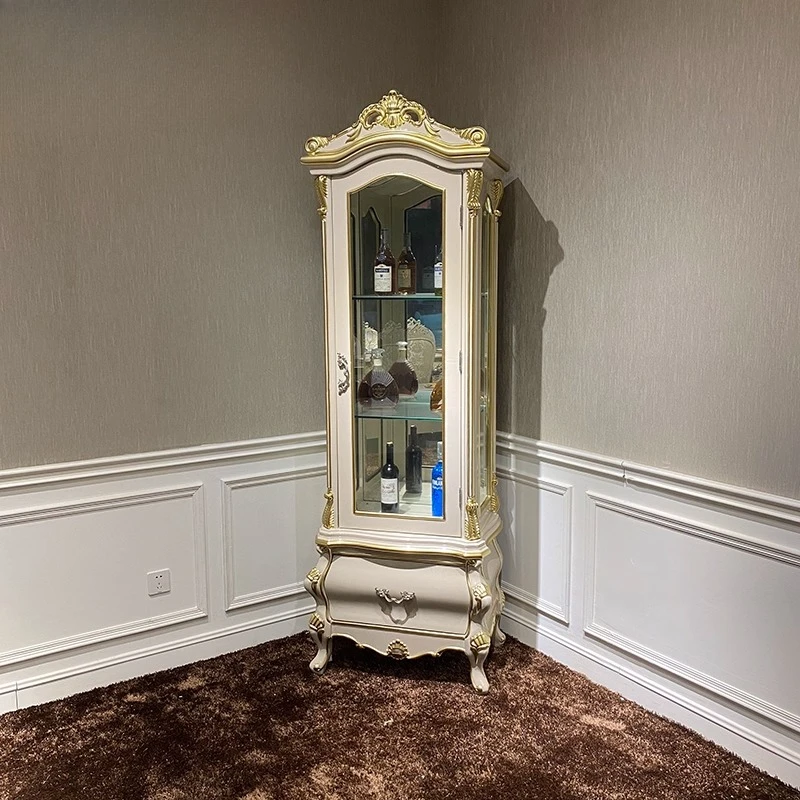 Palace single-door wine cabinet, living room side cabinet, luxury neoclassical solid wood carving flower dining room against the
Palace single-door wine cabinet, living room side cabinet, luxury neoclassical solid wood carving flower dining room against the