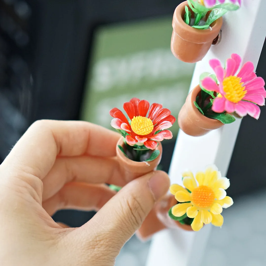 Flowers Fridge Magnets 5 pcs, Decorative Flower Pot,Magnetic Stickers for Home Office School Simulation Flower Arrangement
Flowers Fridge Magnets 5 pcs, Decorative Flower Pot,Magnetic Stickers for Home Office School Simulation Flower Arrangement