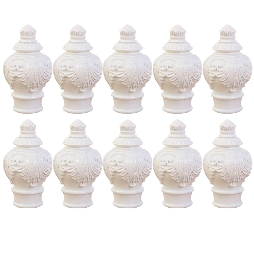 10pcs Ends Classic Plastic Decorative Window Accessories Bedroom Living Curtain Curtain Finials Replacement Rod Ends
10pcs Ends Classic Plastic Decorative Window Accessories Bedroom Living Curtain Curtain Finials Replacement Rod Ends