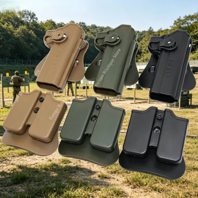 1911 Style Waist Holster with Magazine Pouch Portable Carry Bag Outdoor Model Accessories for Collection Cosplay Props
1911 Style Waist Holster with Magazine Pouch Portable Carry Bag Outdoor Model Accessories for Collection Cosplay Props