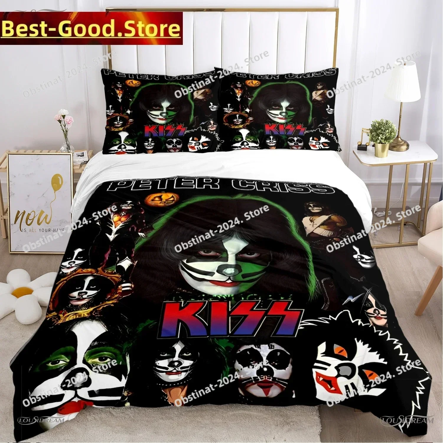 Kiss Band Rock Music All Season Bedding Set Printed single Comforter Quilt Duvet Cover Pillow Case 3 Pieces Sets Kids Adult Size
Kiss Band Rock Music All Season Bedding Set Printed single Comforter Quilt Duvet Cover Pillow Case 3 Pieces Sets Kids Adult Size