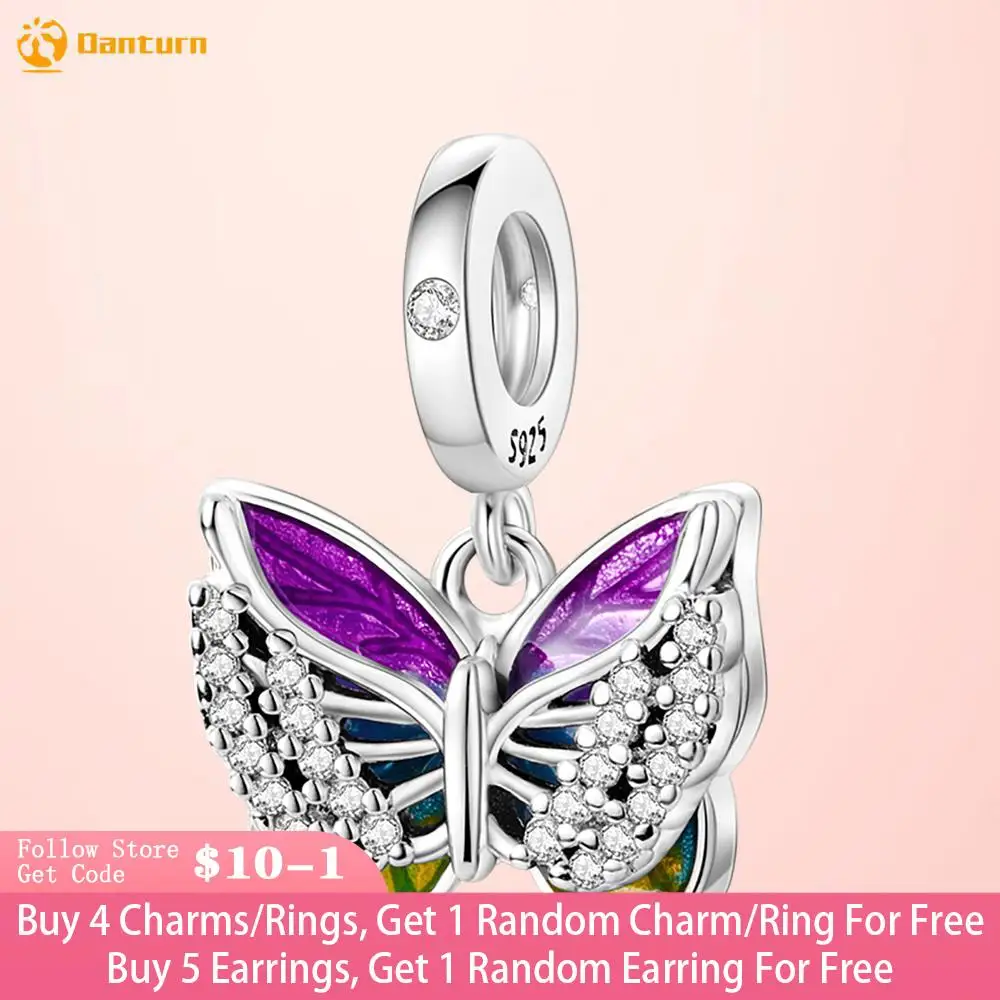 Danturn 925 Sterling Silver Beads Spring Butterfly Dangle Charm fit Snake Chain Bracelets Fashion Women Jewelry
Danturn 925 Sterling Silver Beads Spring Butterfly Dangle Charm fit Snake Chain Bracelets Fashion Women Jewelry