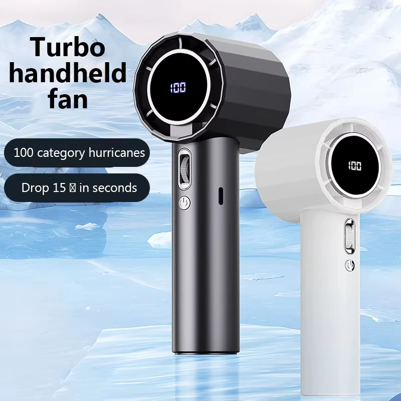 Portable Hand Fan 100 Wind Speeds Mini Bladeless Handheld Fan Outdoor USB Digital Display Rechargeable Personal Highspeed Fans
Portable Hand Fan 100 Wind Speeds Mini Bladeless Handheld Fan Outdoor USB Digital Display Rechargeable Personal Highspeed Fans
