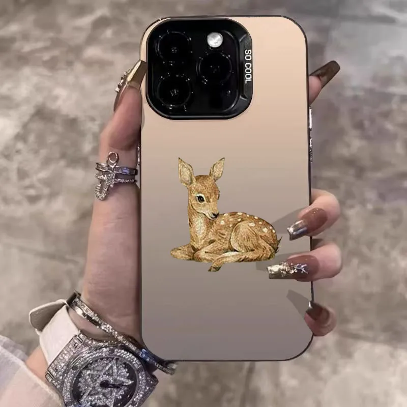 IMD Colorful Silvery Deer Phone Case for iPhone 11 12 13 14 15 16 17 Pro Max XS XR X 7 8 Plus 16E Air Shockproof Hard Back Cover
IMD Colorful Silvery Deer Phone Case for iPhone 11 12 13 14 15 16 17 Pro Max XS XR X 7 8 Plus 16E Air Shockproof Hard Back Cover