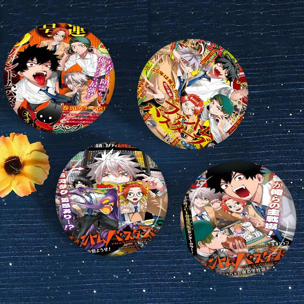 Popular Phantom Busters Cartoon Brooches Anime Badge Round Handmade Brooch Lapel Pins Jewelry for Backpack Clothes Gifts
Popular Phantom Busters Cartoon Brooches Anime Badge Round Handmade Brooch Lapel Pins Jewelry for Backpack Clothes Gifts