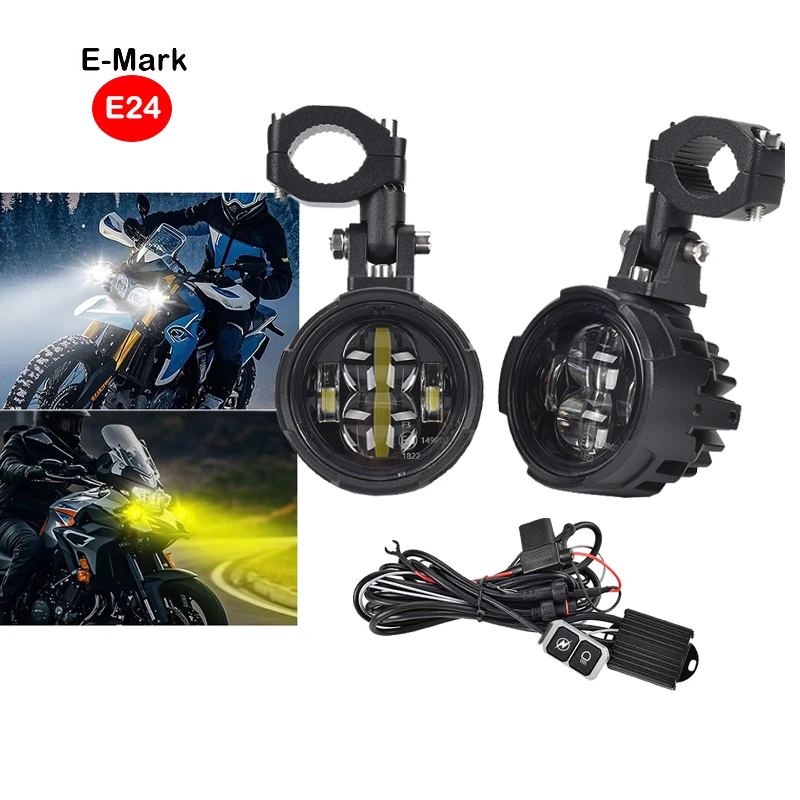 100 Вт двухцветный мотоциклетный противотуманный фонарь, светодиодный вспомогательный переключатель в сборе для Honda CRF1000L для BMW R1200GS R1250GS
100 Вт двухцветный мотоциклетный противотуманный фонарь, светодиодный вспомогательный переключатель в сборе для Honda CRF1000L для BMW R1200GS R1250GS