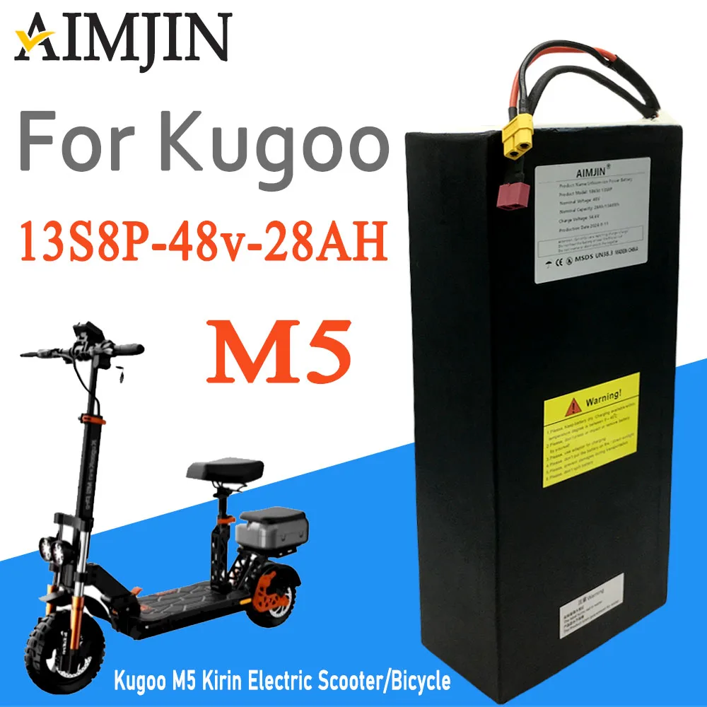 18650 Original Lithium Battery pack 13S8P 48V 28AH Kugoo M5 Kirin Electric Scooter/Bicycle Powerful Motor
18650 Original Lithium Battery pack 13S8P 48V 28AH Kugoo M5 Kirin Electric Scooter/Bicycle Powerful Motor