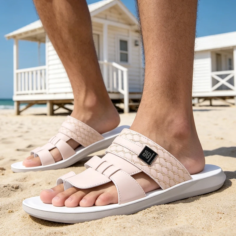 Men's Summer Soft-Sole Thong Slippers Trendy Anti-Slip Wear-Resistant Breathable Comfortable Outdoor Slip-On Sandals-2562
Men's Summer Soft-Sole Thong Slippers Trendy Anti-Slip Wear-Resistant Breathable Comfortable Outdoor Slip-On Sandals-2562