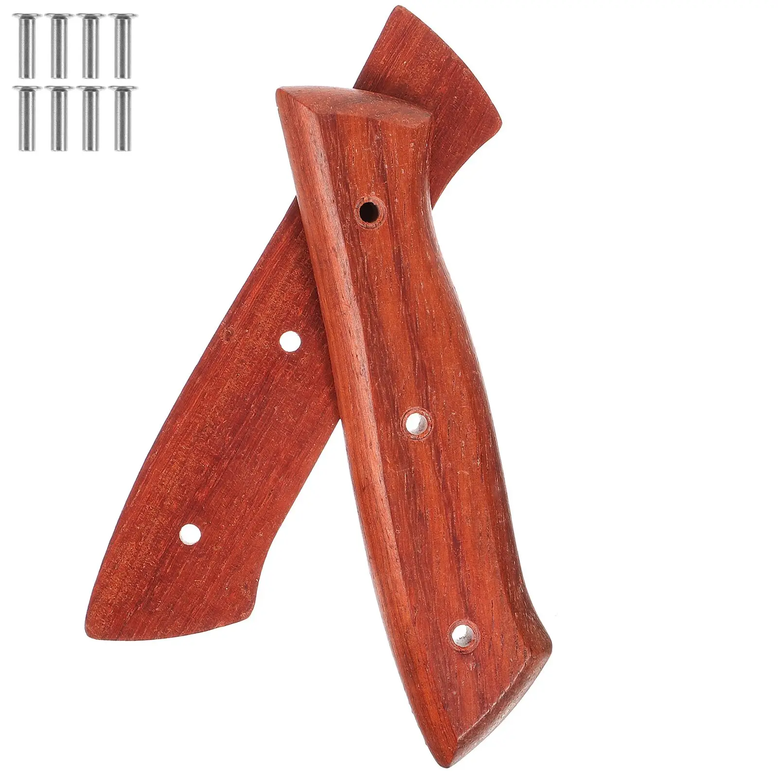 Knife Handle Accessories 1 Holed Red Pear Wood Non Skid Replacement Kitchen Tool Lightweight Comfortable Grip For
Knife Handle Accessories 1 Holed Red Pear Wood Non Skid Replacement Kitchen Tool Lightweight Comfortable Grip For