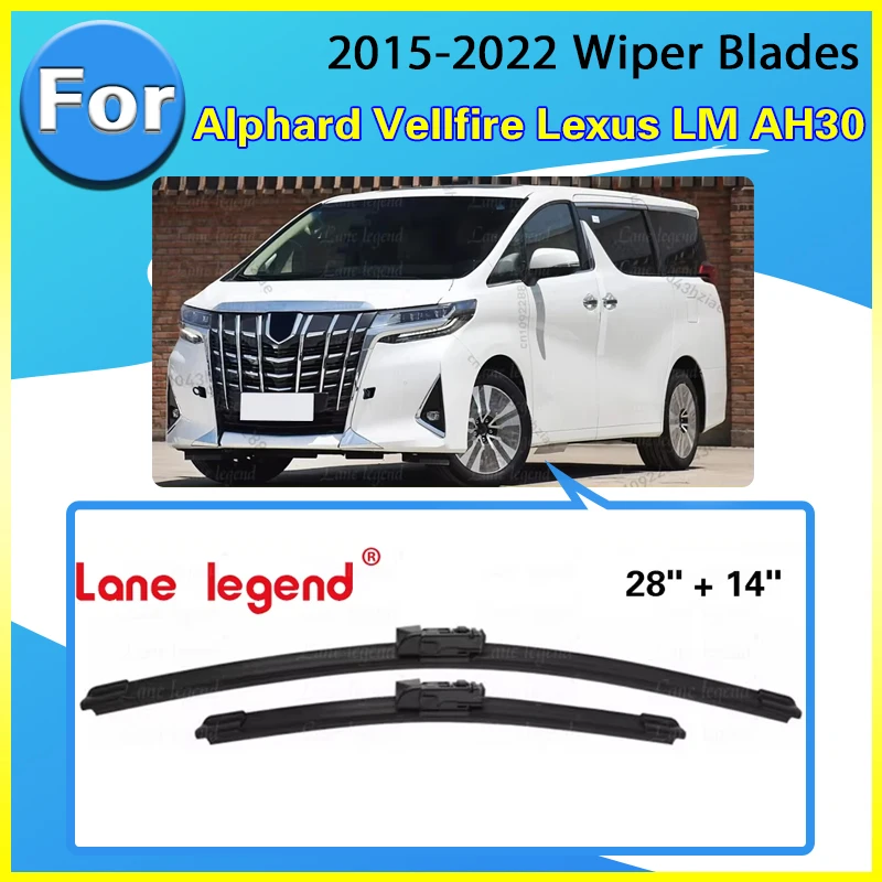 Wiper Blades For Toyota Alphard Vellfire Lexus LM AH30 30 2015 - 2022 Front Windshield Windscreen Window LM 300h 350 Accessories
Wiper Blades For Toyota Alphard Vellfire Lexus LM AH30 30 2015 - 2022 Front Windshield Windscreen Window LM 300h 350 Accessories