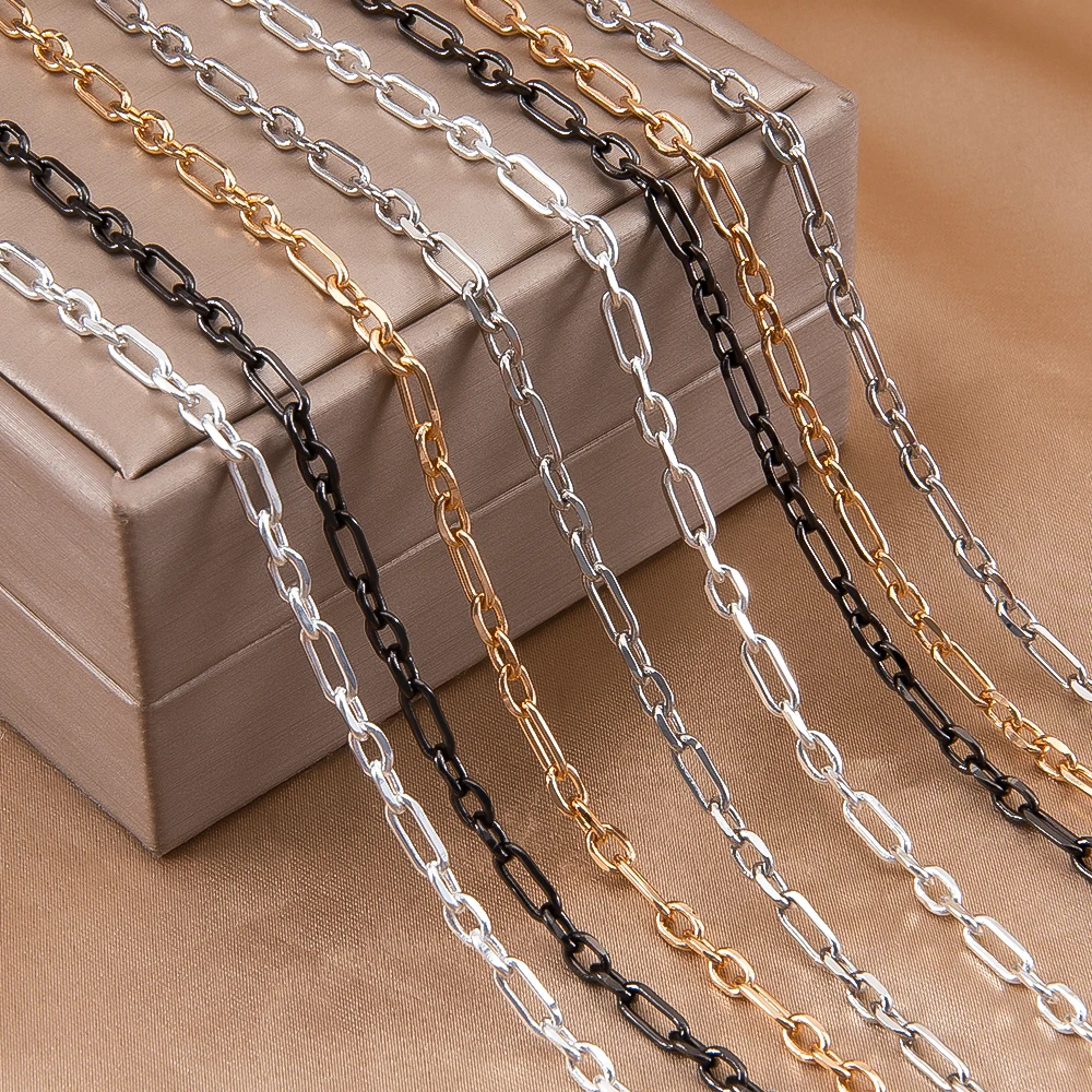 0.5/1/2Meter Metal Copper Chain Oval Chains For DIY Jewelry Making Findings Necklace Chains Handmade Supplies Accessories
0.5/1/2Meter Metal Copper Chain Oval Chains For DIY Jewelry Making Findings Necklace Chains Handmade Supplies Accessories
