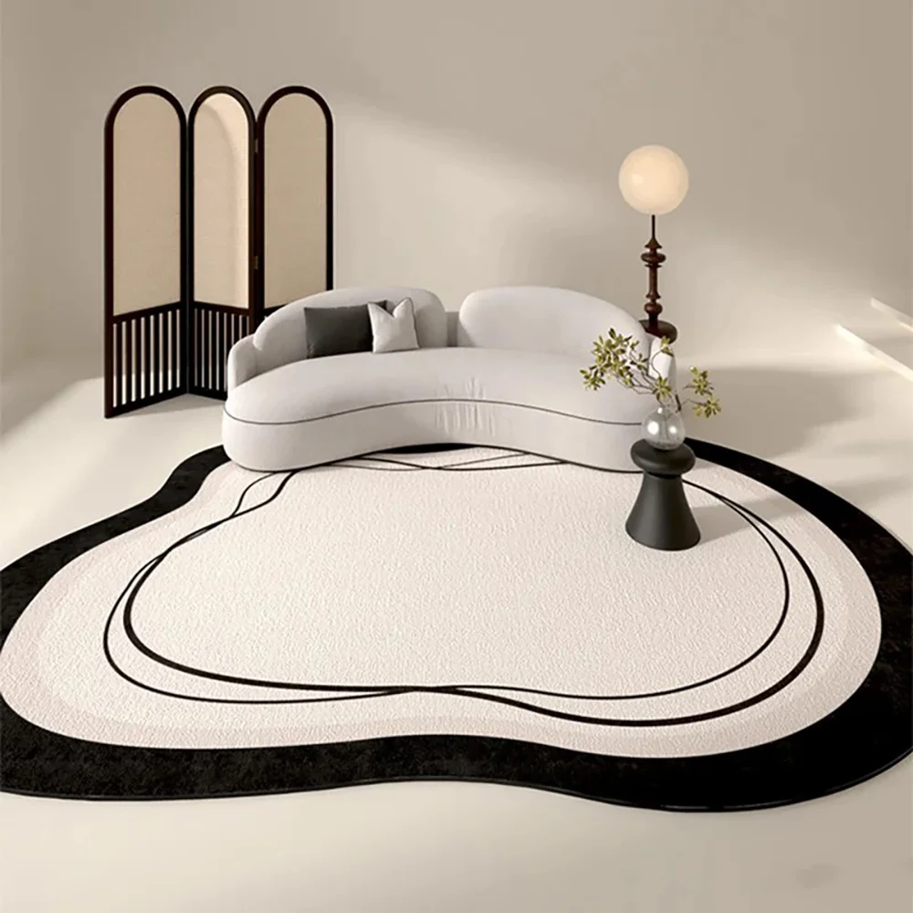 VIKAMA Cream Faux Cashmere Irregular Living Room Rugs Soft Fluffy Bedside Rugs Rugs Living Room Sofa Dirt Resistant Floor Mats
VIKAMA Cream Faux Cashmere Irregular Living Room Rugs Soft Fluffy Bedside Rugs Rugs Living Room Sofa Dirt Resistant Floor Mats