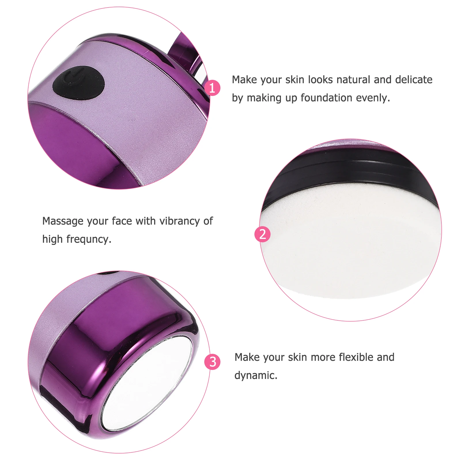 Electric Vibrating Makeup Puff Sponge Foundation Cream Facial Massage Tool Purple Reusable Cleansing
Electric Vibrating Makeup Puff Sponge Foundation Cream Facial Massage Tool Purple Reusable Cleansing