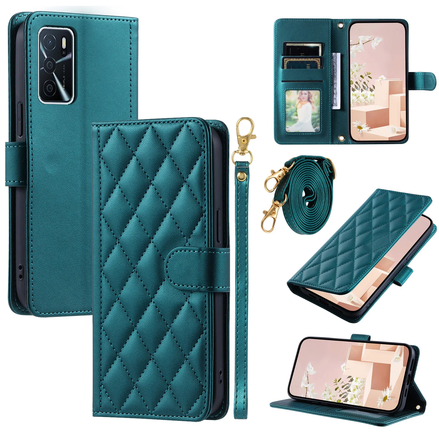 For OPPO A16 /A16S/A54 4G/A54S/A55/A56 5G Phone Case Crossbody Back Long Lanyard Silicone Protective Case Flip Leather Case
For OPPO A16 /A16S/A54 4G/A54S/A55/A56 5G Phone Case Crossbody Back Long Lanyard Silicone Protective Case Flip Leather Case