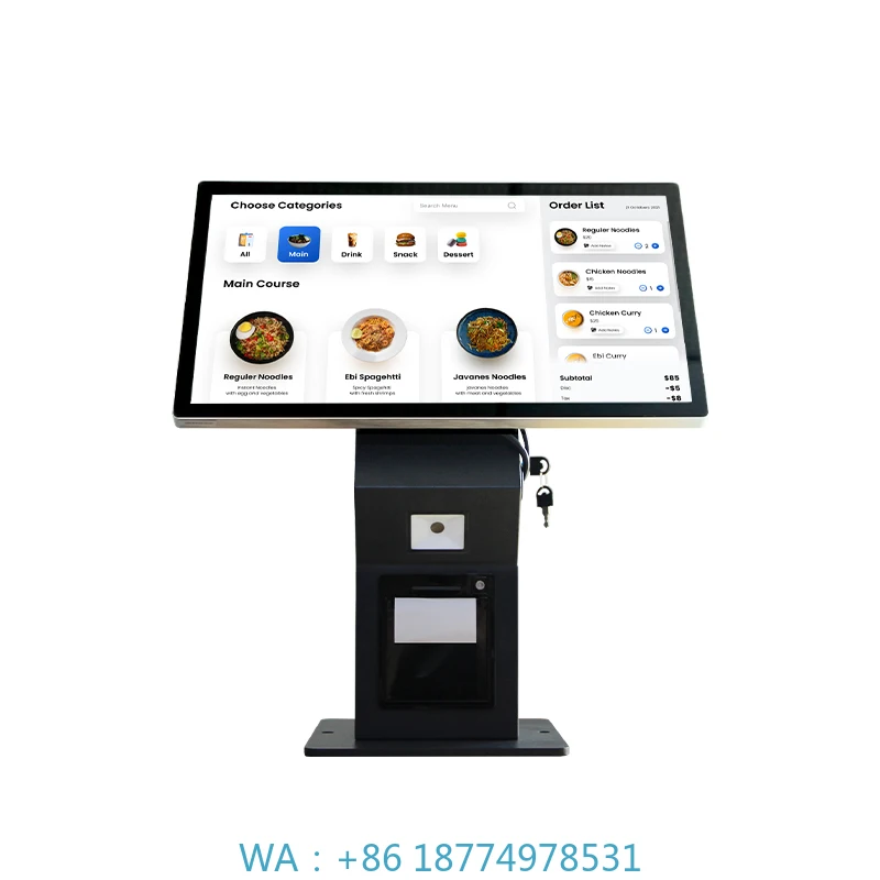 Ordering Payment Kiosks for Restaurant 21.5" Desktop Self Service Food
Ordering Payment Kiosks for Restaurant 21.5" Desktop Self Service Food
