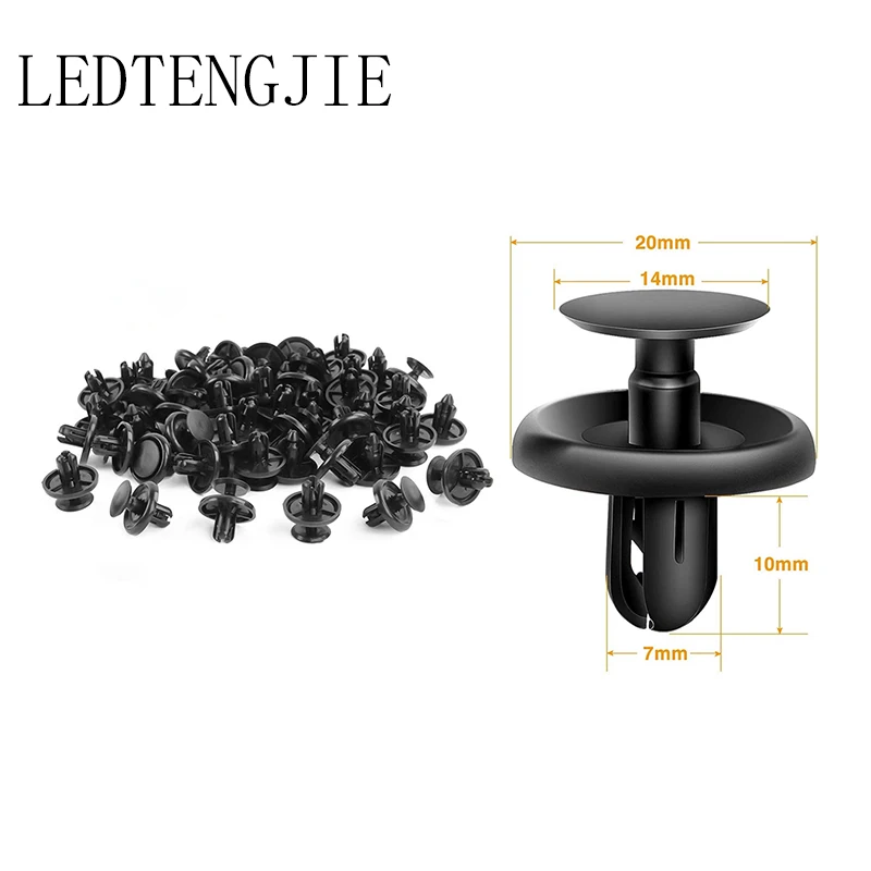 LEDTENGJIE 50pcs Nylon Push-Type Auto Fastener Clips Car Body Type Retainer Splash Guard Clip for Lexus Toyota Replacement
LEDTENGJIE 50pcs Nylon Push-Type Auto Fastener Clips Car Body Type Retainer Splash Guard Clip for Lexus Toyota Replacement
