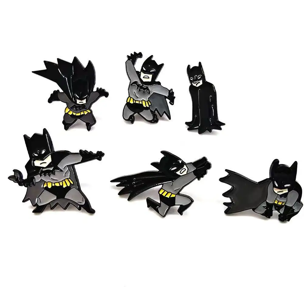 6 PCS Batman movie merchandise Enamel Lapel Pins Set Cute Children's Gift Jewelry Adorn for Backpack Brooches Collectible Bad
6 PCS Batman movie merchandise Enamel Lapel Pins Set Cute Children's Gift Jewelry Adorn for Backpack Brooches Collectible Bad