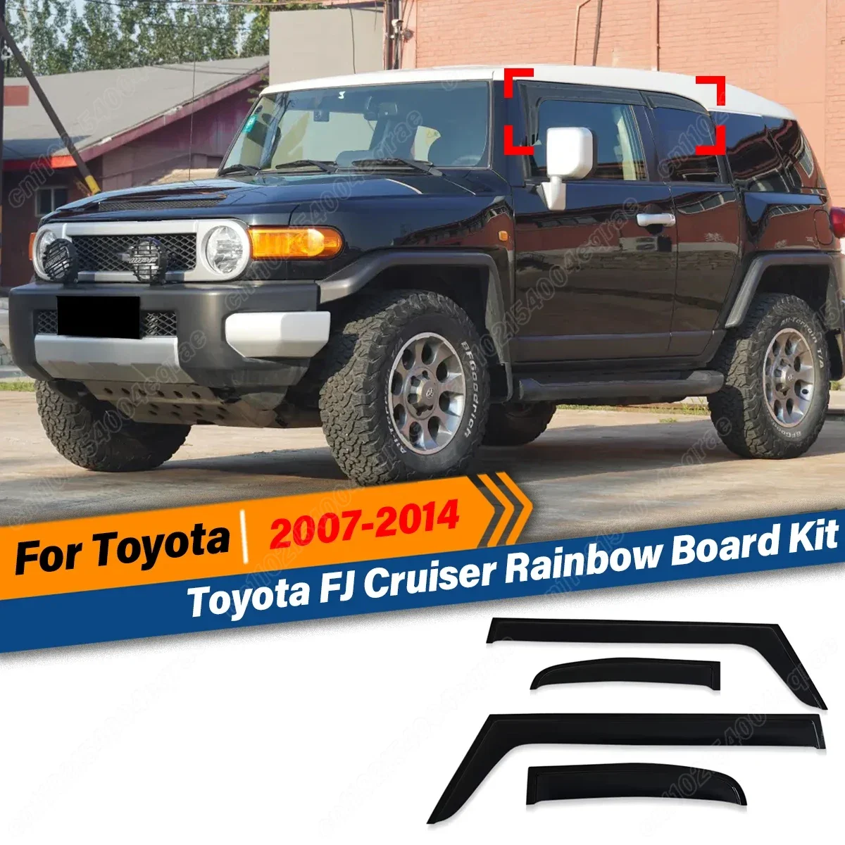 Для Toyota FJ Cruiser 2007 2008 2009 2010 2011 2012 2013 2014 непромокаемая доска солнцезащитные козырьки от дождя автозащитные оконные брови
Для Toyota FJ Cruiser 2007 2008 2009 2010 2011 2012 2013 2014 непромокаемая доска солнцезащитные козырьки от дождя автозащитные оконные брови