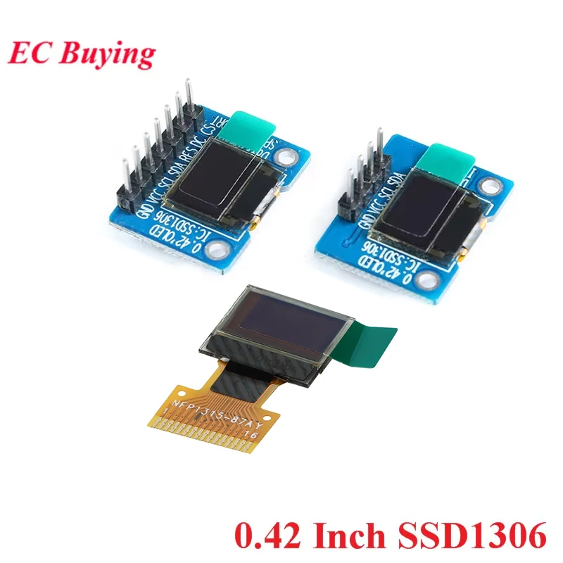 0.42” 0.42 Inch White OLED Display LCD Module 72X40 Serial Screen White Color I2C IIC/SPI Interface SSD1306 72*40 4P 7Pin Cable
0.42” 0.42 Inch White OLED Display LCD Module 72X40 Serial Screen White Color I2C IIC/SPI Interface SSD1306 72*40 4P 7Pin Cable
