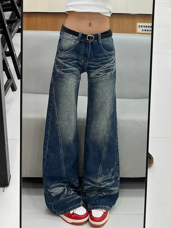 Джинсы Bootcut для женщин, популярные для девочек, легкие заклепки, эстетические трендовые длинные талии, унисекс, расклешенные карманы с вышивкой, классические эластичные брюки
Джинсы Bootcut для женщин, популярные для девочек, легкие заклепки, эстетические трендовые длинные талии, унисекс, расклешенные карманы с вышивкой, классические эластичные брюки