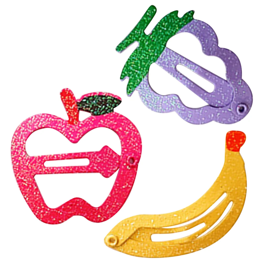 3 Pcs Fruit Clips Cute Candy Decorative Accessories Girls Boys Easy Wear Hair Barrettes Banana Grape Apple Designs
3 Pcs Fruit Clips Cute Candy Decorative Accessories Girls Boys Easy Wear Hair Barrettes Banana Grape Apple Designs