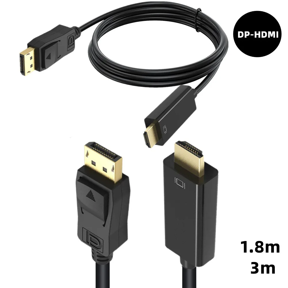 Hoqo Displayport to HDTV Cable HD Display Cable HD to DP Converter Cable Version 1.4 Supports 3D 4K 1080P
Hoqo Displayport to HDTV Cable HD Display Cable HD to DP Converter Cable Version 1.4 Supports 3D 4K 1080P