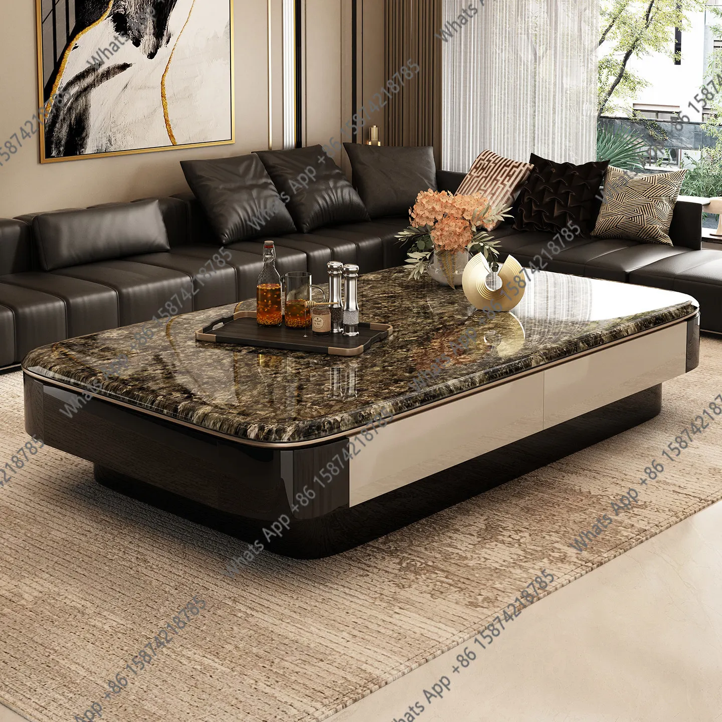 Современный журнальный столик из микрокристаллического камня в стиле лайт-люкс для гостиной, прямоугольный, высококачественный, итальянский минималистичный, с функцией хранения
Современный журнальный столик из микрокристаллического камня в стиле лайт-люкс для гостиной, прямоугольный, высококачественный, итальянский минималистичный, с функцией хранения