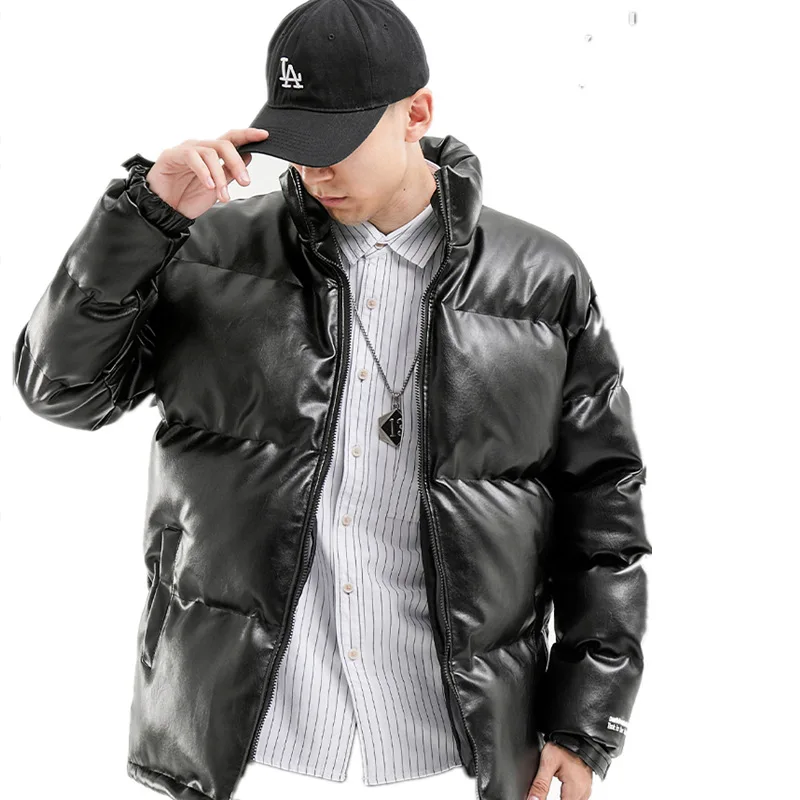 2023 New Mens Thicken Solid Parkas Oversized Winter Warm Leather Coats Men Fashion Loose Zipper Cotton Padded Windproof Jackets
2023 New Mens Thicken Solid Parkas Oversized Winter Warm Leather Coats Men Fashion Loose Zipper Cotton Padded Windproof Jackets