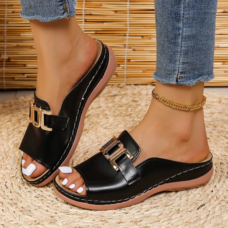 Retro Double-buckle Wedge Sandals for Women New Summer 2026 Lightweight Non-slip Beach Slippers Outdoor Men's Sports Sandals
Retro Double-buckle Wedge Sandals for Women New Summer 2026 Lightweight Non-slip Beach Slippers Outdoor Men's Sports Sandals