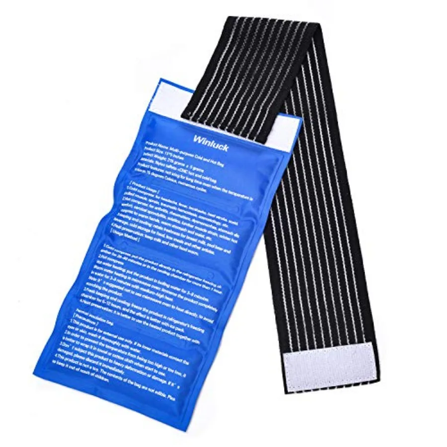 Gel Ice Packs for Injuries- Adjustable Wrap for Pain Relief Ice Pack+Heat Pack n-Toxic Smooth Reusable, Support Rehabilitation,
Gel Ice Packs for Injuries- Adjustable Wrap for Pain Relief Ice Pack+Heat Pack n-Toxic Smooth Reusable, Support Rehabilitation,