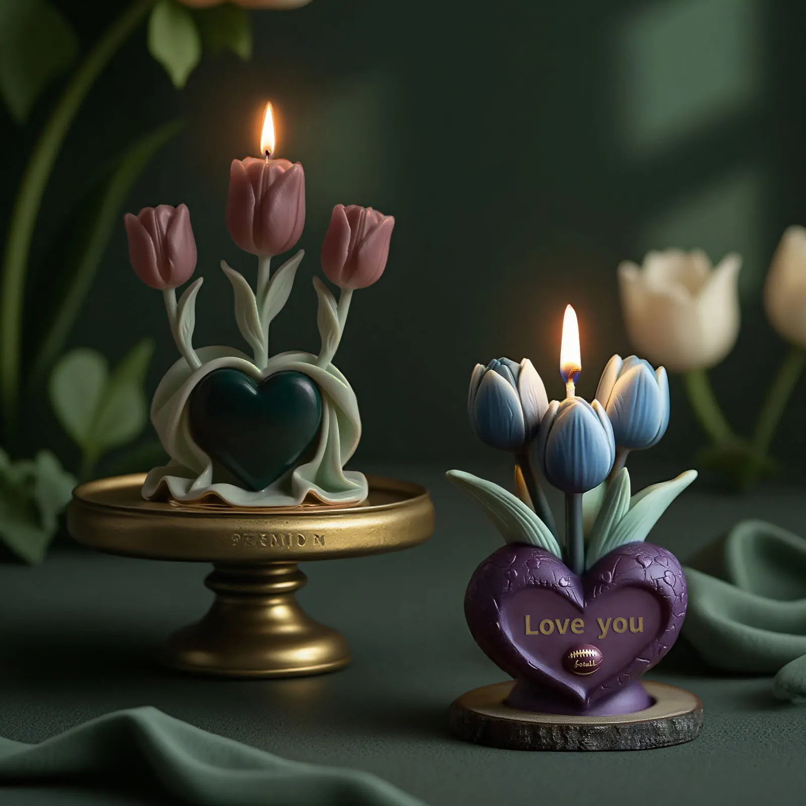 Love Heart Tulip Aromatherapy Candle Silicone Mold DIY Flower Handmade Soap Silicone Mould Ornaments Resin Plaster Making Tools
Love Heart Tulip Aromatherapy Candle Silicone Mold DIY Flower Handmade Soap Silicone Mould Ornaments Resin Plaster Making Tools