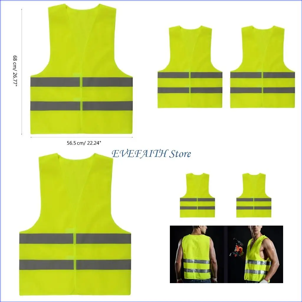 124B 2Pcs/4Pcs Car Safety Vest High Visibility Vest Universal Mesh Vest Yellow for Women Men Unisex Workers Surveyor
124B 2Pcs/4Pcs Car Safety Vest High Visibility Vest Universal Mesh Vest Yellow for Women Men Unisex Workers Surveyor