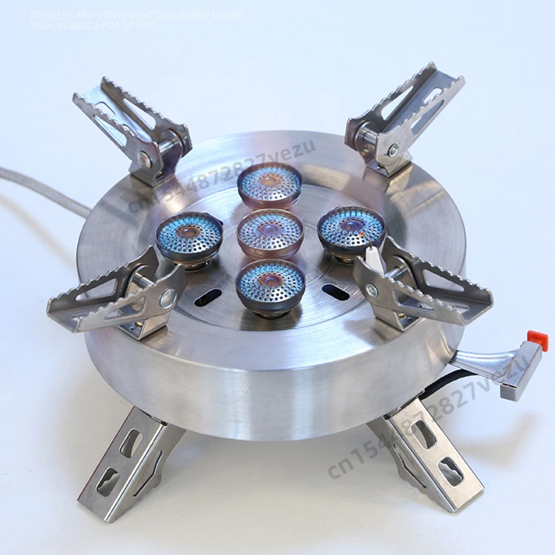 New Camping Stove 5 Head Outdoor Gas Stove Burner 12800W High Power Portable Windproof Picnic Cooker Suitable For Home Hiking
New Camping Stove 5 Head Outdoor Gas Stove Burner 12800W High Power Portable Windproof Picnic Cooker Suitable For Home Hiking