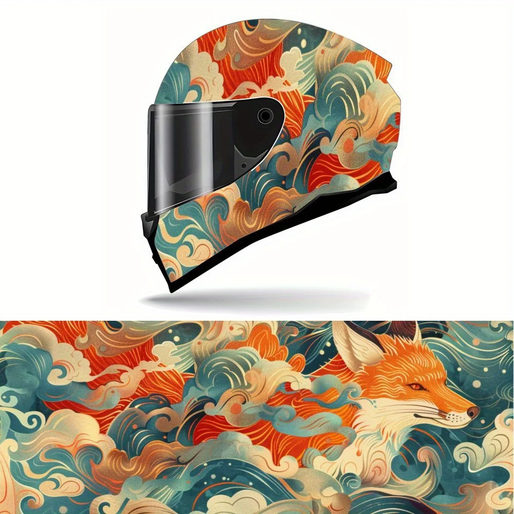 Oriental Style Fox and Waves Motorcycle Helmet Vinyl Wraps Decal, Self-adhesive Waterproof Helmet Decoration, DIY Graffiti Film,
Oriental Style Fox and Waves Motorcycle Helmet Vinyl Wraps Decal, Self-adhesive Waterproof Helmet Decoration, DIY Graffiti Film,