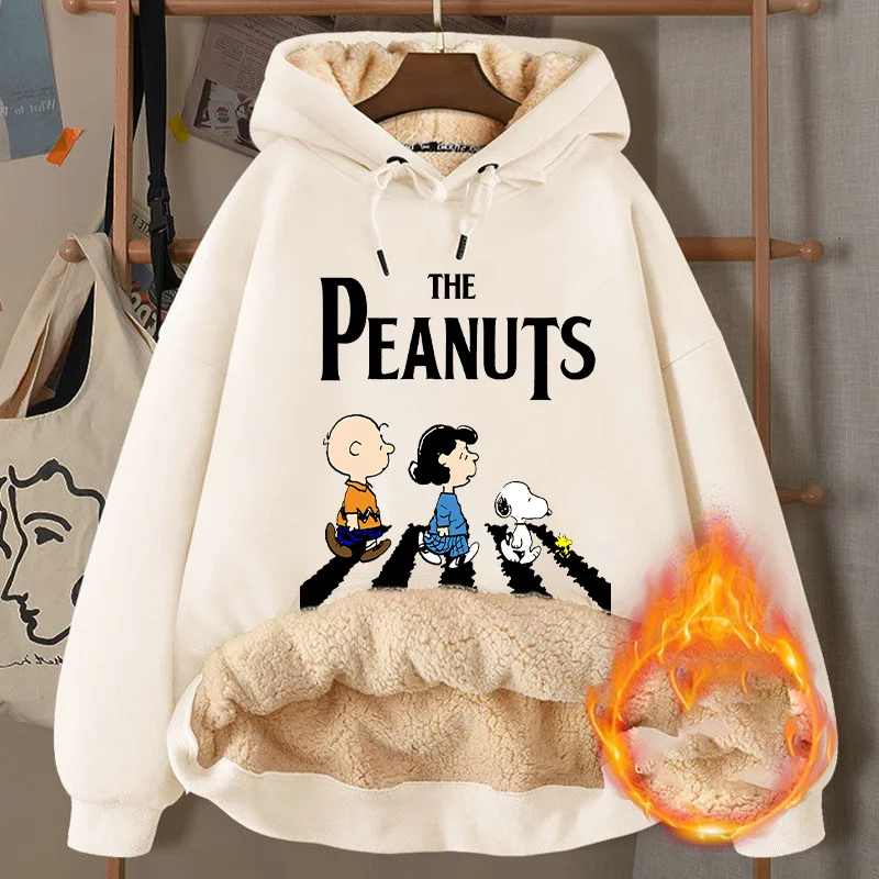 Snoopys Hooded Sweatshirt Autumn Winter Casual Men Women Trend Clothes Cartoon Anime Thickened Warm Lamb Coat birthday Gift
Snoopys Hooded Sweatshirt Autumn Winter Casual Men Women Trend Clothes Cartoon Anime Thickened Warm Lamb Coat birthday Gift