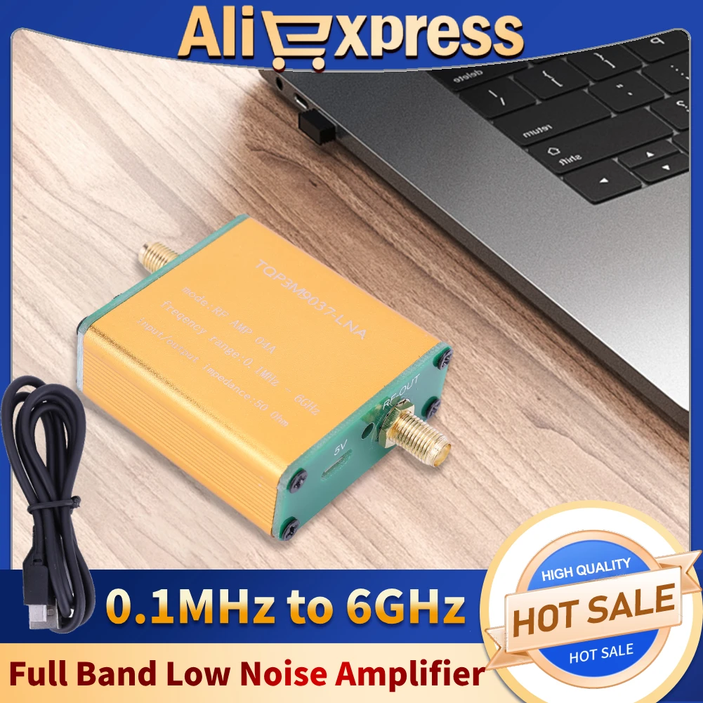 100K-6GHz Full Band Low Noise Amplifier 20dB High Gain LNA RF Power Preamplifier Wide Frequency Range for Software Defined Radio
100K-6GHz Full Band Low Noise Amplifier 20dB High Gain LNA RF Power Preamplifier Wide Frequency Range for Software Defined Radio
