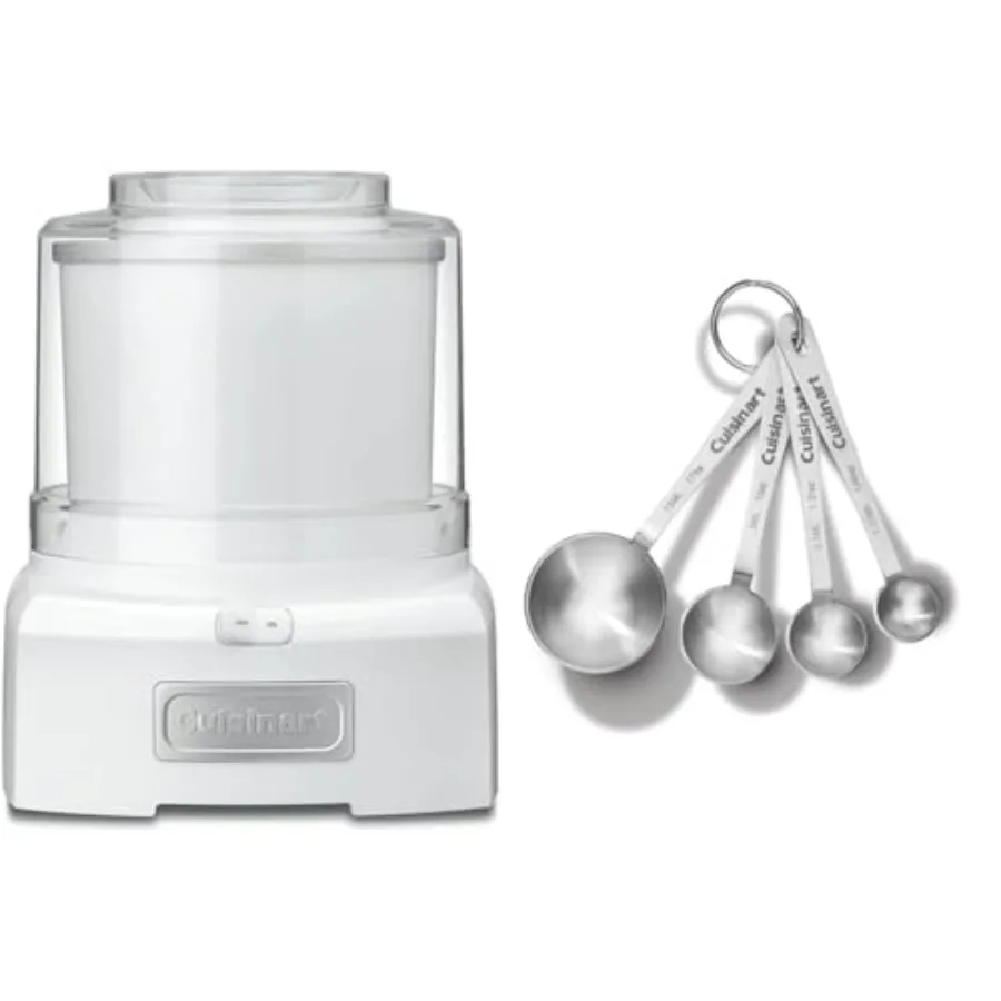 Ice Cream Maker Machine 1.5 Quart Sorbet Frozen Yogurt Maker Double Insulated White ICE-21P1 and CTG-00-SMP Stainless Steel Mea
Ice Cream Maker Machine 1.5 Quart Sorbet Frozen Yogurt Maker Double Insulated White ICE-21P1 and CTG-00-SMP Stainless Steel Mea